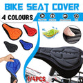 Premium Thick Silicone Bike Seat Cover with 3D Memory Foam & Drawstring - 4 Colours