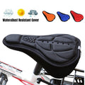 Premium Thick Silicone Bike Seat Cover with 3D Memory Foam & Drawstring - 4 Colours