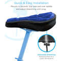 Premium Thick Silicone Bike Seat Cover with 3D Memory Foam & Drawstring - 4 Colours