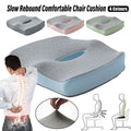 Coccyx Orthopedic Memory Foam Seat Cushion - 45x40x7 cm, Ergonomic Support, Grey - SuperSaverAU - view 1