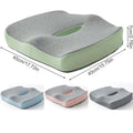 Coccyx Orthopedic Memory Foam Seat Cushion - 45x40x7 cm, Ergonomic Support, Grey - SuperSaverAU - view 3