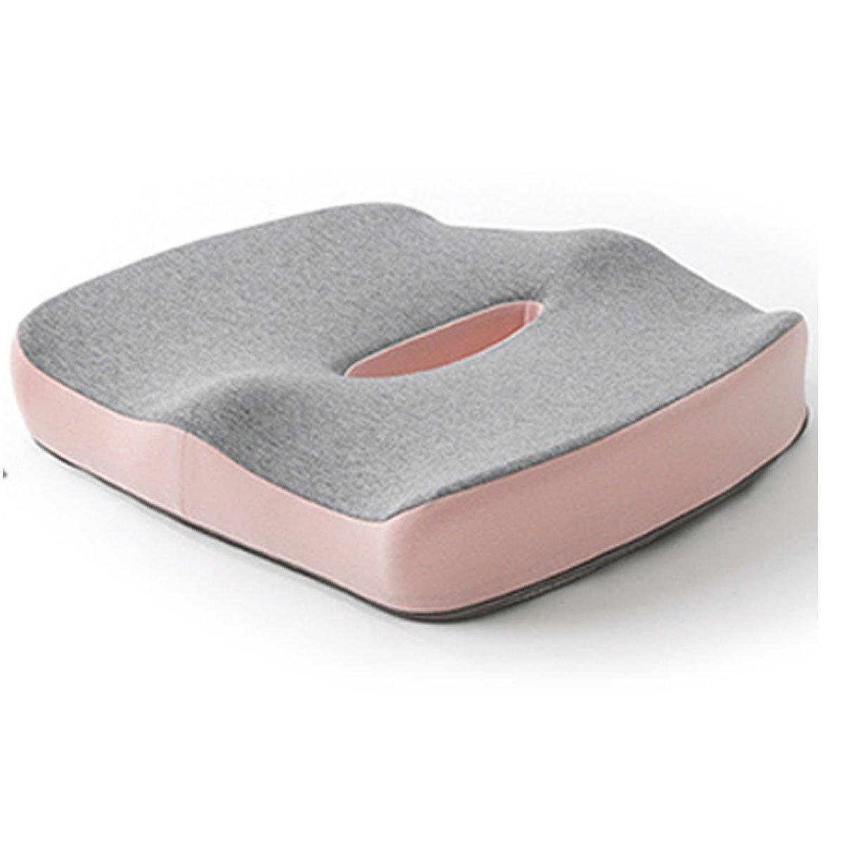 Coccyx Orthopedic Memory Foam Seat Cushion - 45x40x7 cm, Ergonomic Support, Grey
