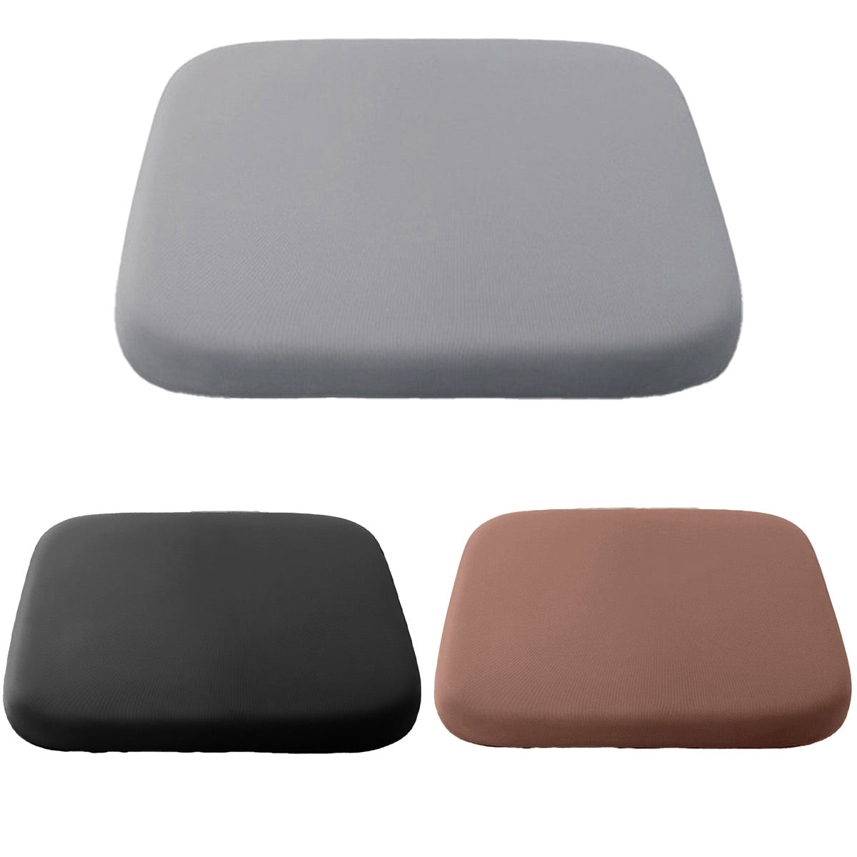 Premium Memory Foam Seat Cushion – Grey 40 x 40cm with Washable Cover