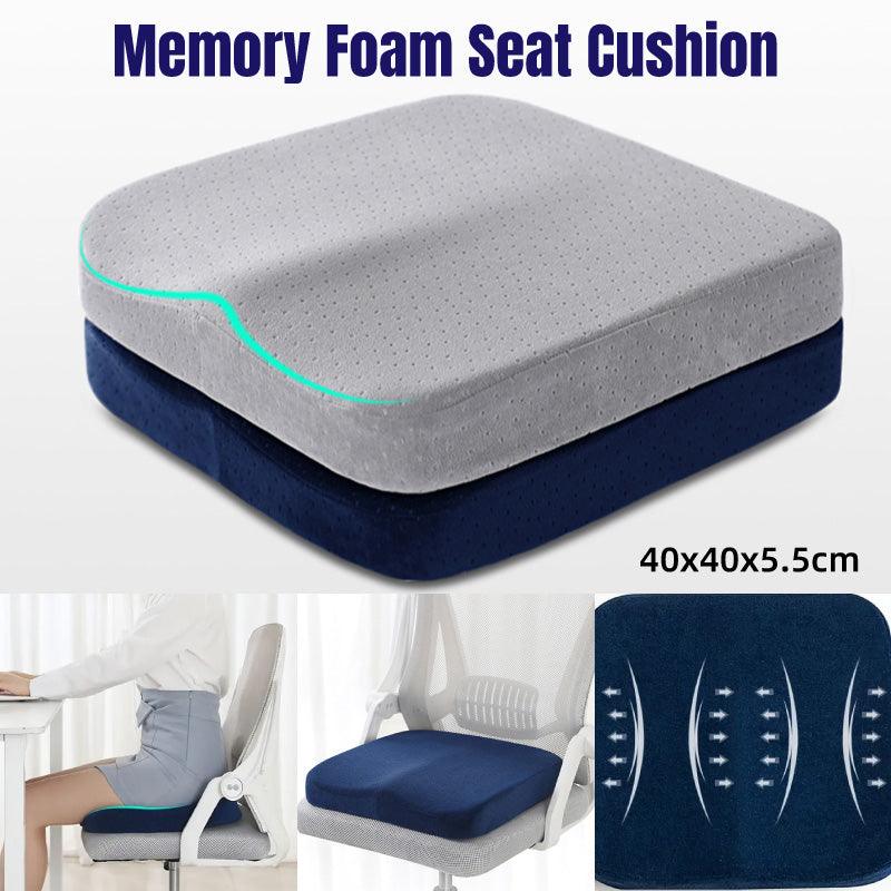 Premium Square Memory Foam Seat Cushion for Car and Office