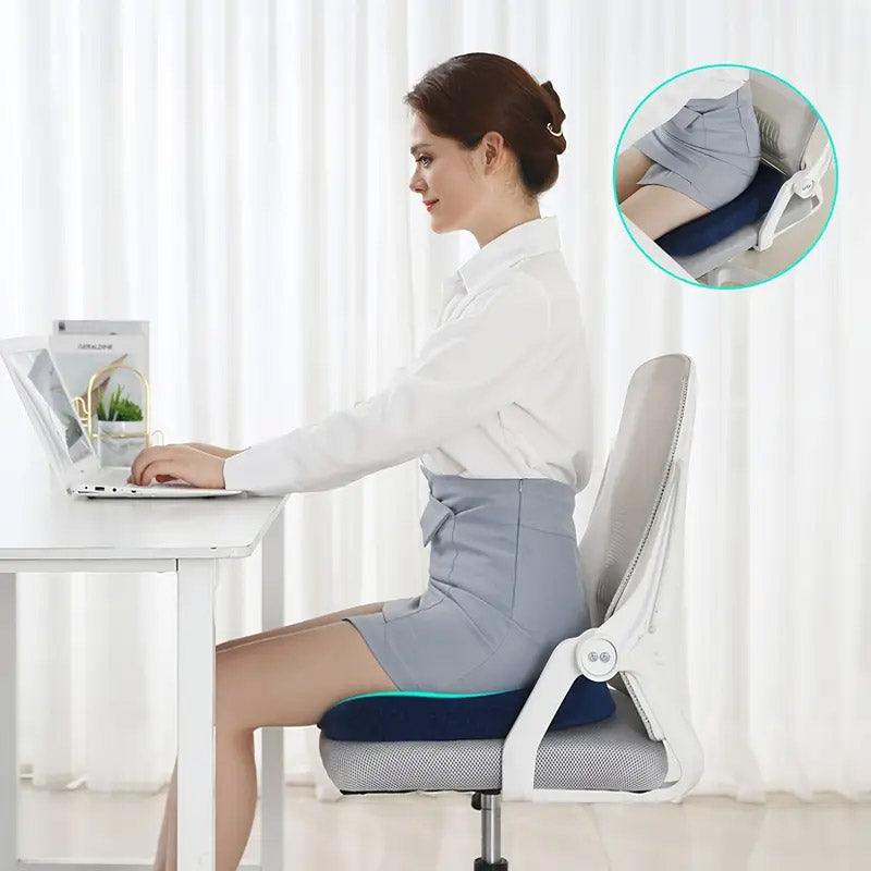 Premium Square Memory Foam Seat Cushion for Car and Office