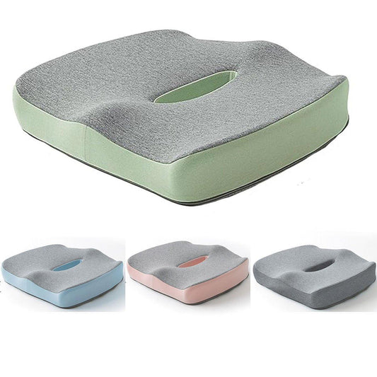 Coccyx Orthopedic Memory Foam Seat Cushion 45x40x7 cm - Ergonomic Pink Design