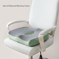Coccyx Orthopedic Memory Foam Seat Cushion 45x40x7 cm - Ergonomic Pink Design - SuperSaverAU - view 4