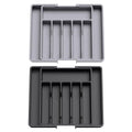 Premium Extendable Cutlery Tray Organiser – Black