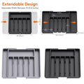 Premium Extendable Cutlery Tray Organiser – Black