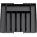 Premium Extendable Cutlery Tray Organiser – Black