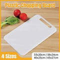 Premium Plastic Cutting Board – White 38 x 24cm with Hanging Hole