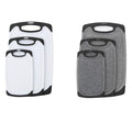 3pcs Wheat Straw Plastic Cutting Board Set Chopping Board Kitchen - Black - SuperSaverAU - view 2