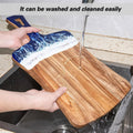 Wave Cutting Board 22cm x 36cm, Durable Wood with Food-Safe Resin Coating - SuperSaverAU - view 4