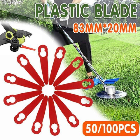 Ozito Grass Trimmer Plastic Blades Replacement - 100PCS - SuperSaverAU - view 1