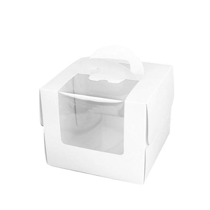 Premium 8-Inch Cake Box with Window - 10PCS for Party & Bakery