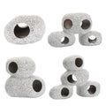 Premium Nine Hole Clay Aquarium Cave for Shrimp & Cichlids
