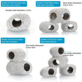 Premium Nine Hole Clay Aquarium Cave for Shrimp & Cichlids