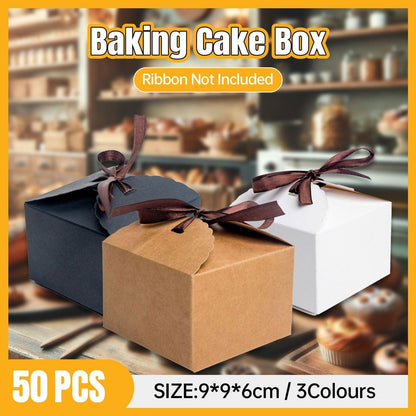 Premium Bakery Boxes: Elegant Cake Packaging - 50 Pack