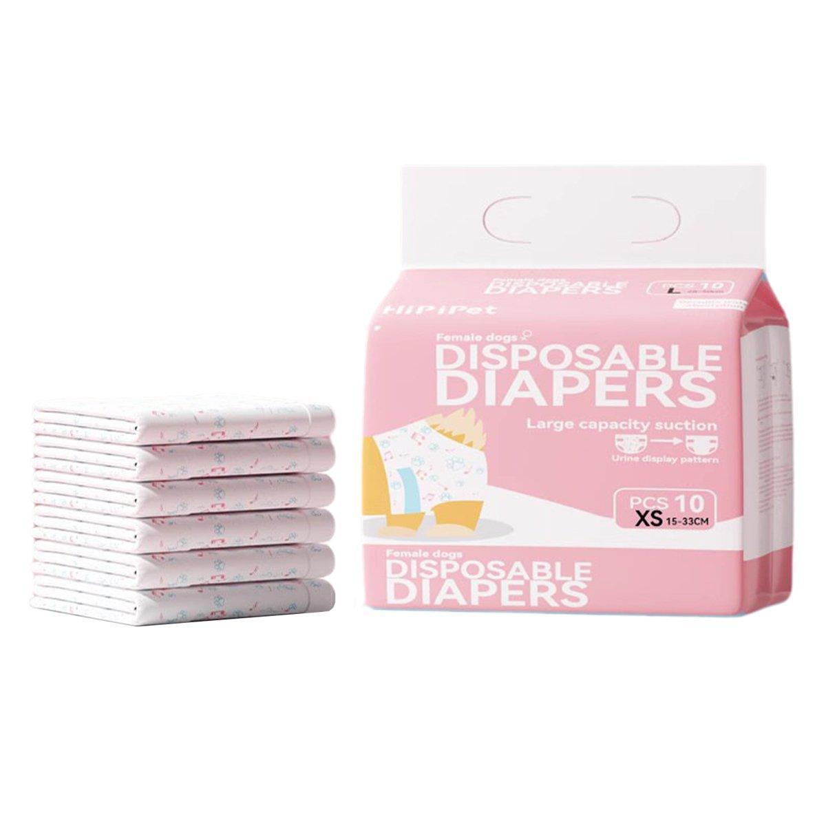 Premium Disposable Male Dog Diapers Leak-Proof - M 10pcs