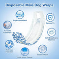 Premium Disposable Female Dog Diapers Leakproof - L 10pcs