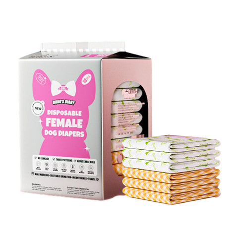 Premium Disposable Female Dog Diapers Leakproof - XL 10pcs