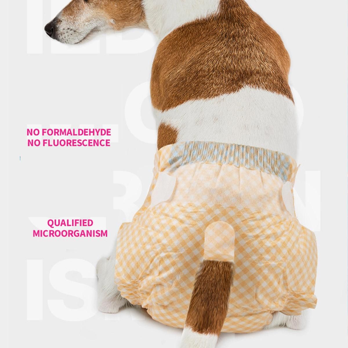 Premium Male Disposable Dog Diapers Leakproof - L, 63-81cm, 10 Pack