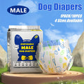 Premium Male Disposable Dog Diapers Leakproof - L, 63-81cm, 10 Pack