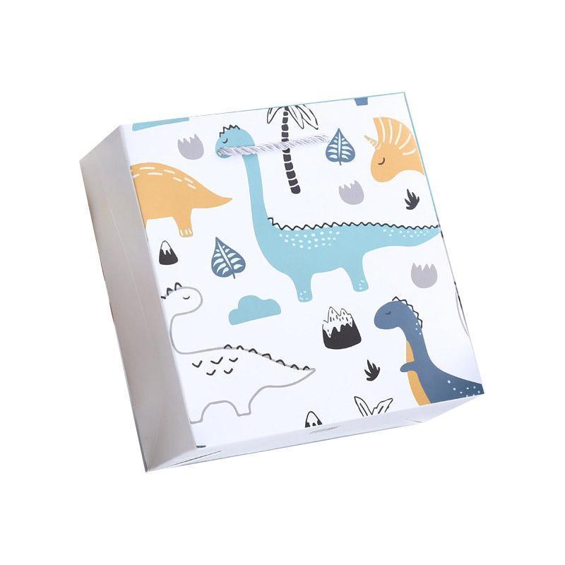 25x Creative Cartoon Animal Gift Bags Cute Birthday Party Favors Tote Paper Bags - Dinosaur-Paradise-25pcs-M