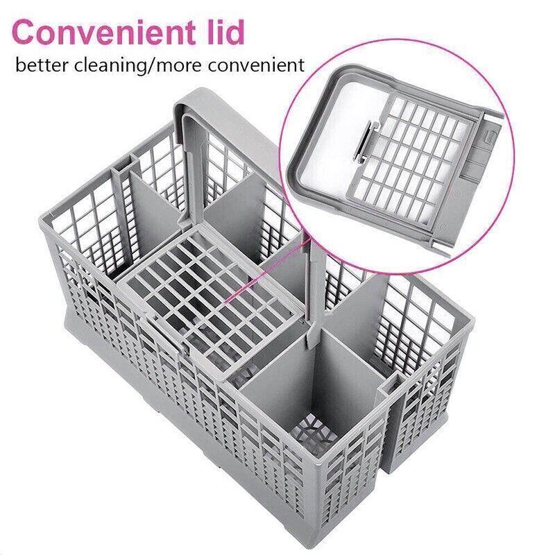 Premium Grey Universal Dishwasher Cutlery Basket 240x135x122mm