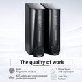 Wall-Mounted Soap Dispenser - Double Chamber, Black, for Shampoo & Hand Soap - SuperSaverAU - view 4