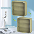 Premium Beige Wall Mounted Acrylic Figure Display Case Dustproof 30x30x8cm