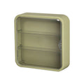 Premium Beige Wall Mounted Acrylic Figure Display Case Dustproof 30x30x8cm