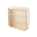 Premium Beige Wall Mounted Acrylic Figure Display Case Dustproof 30x30x8cm