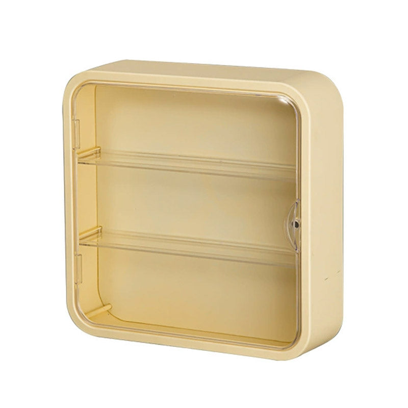 Premium Green Wall Mounted Acrylic Figure Display Case Dustproof 30x30x8cm
