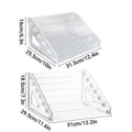 Premium Acrylic Nail Polish Display Rack - Clear, 6 Tier