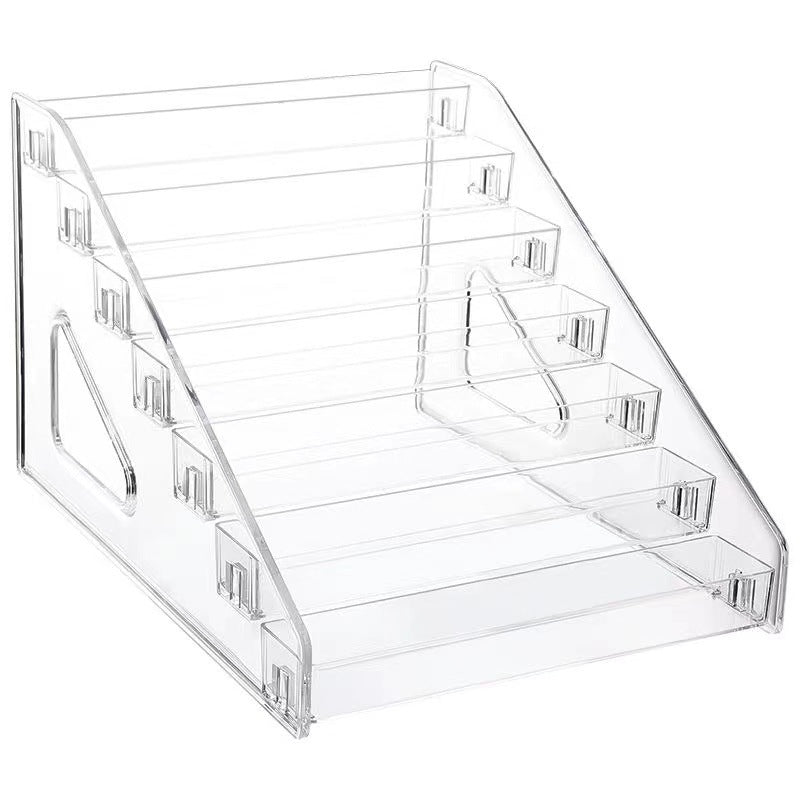 Premium Acrylic Nail Polish Display Rack - Clear, 6 Tier