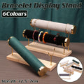Wooden Bracelet Display Stand Single Tier Watch Bangle Holder Organizer Jewelry - Dark Grey - SuperSaverAU - view 1