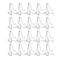 Premium Clear Acrylic Display Stands – 20 Pack