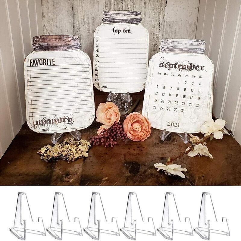 Premium Clear Acrylic Display Stands – 20 Pack