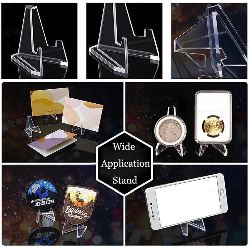 Premium Clear Acrylic Display Stands – 20 Pack