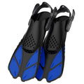 Adjustable Diving Flippers Swim Fins for Snorkeling Freestyle Training Gear - Blue-S/M - SuperSaverAU - view 6