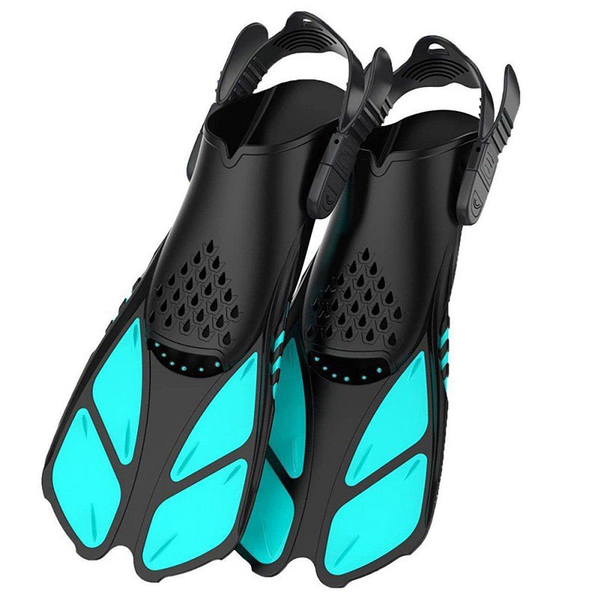 Adjustable Diving Flippers Swim Fins for Snorkeling Freestyle Training Gear - Purple-L/XL - SuperSaverAU - view 7