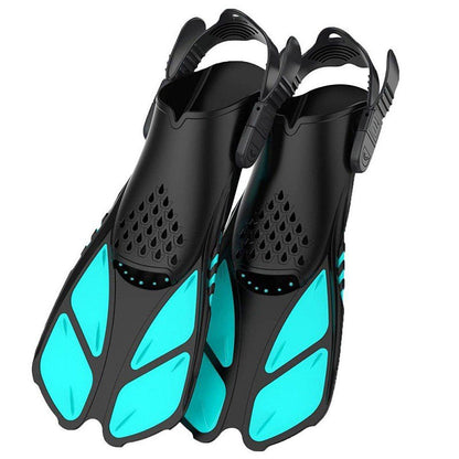 Adjustable Diving Flippers Swim Fins for Snorkeling Freestyle Training Gear - Purple-L/XL