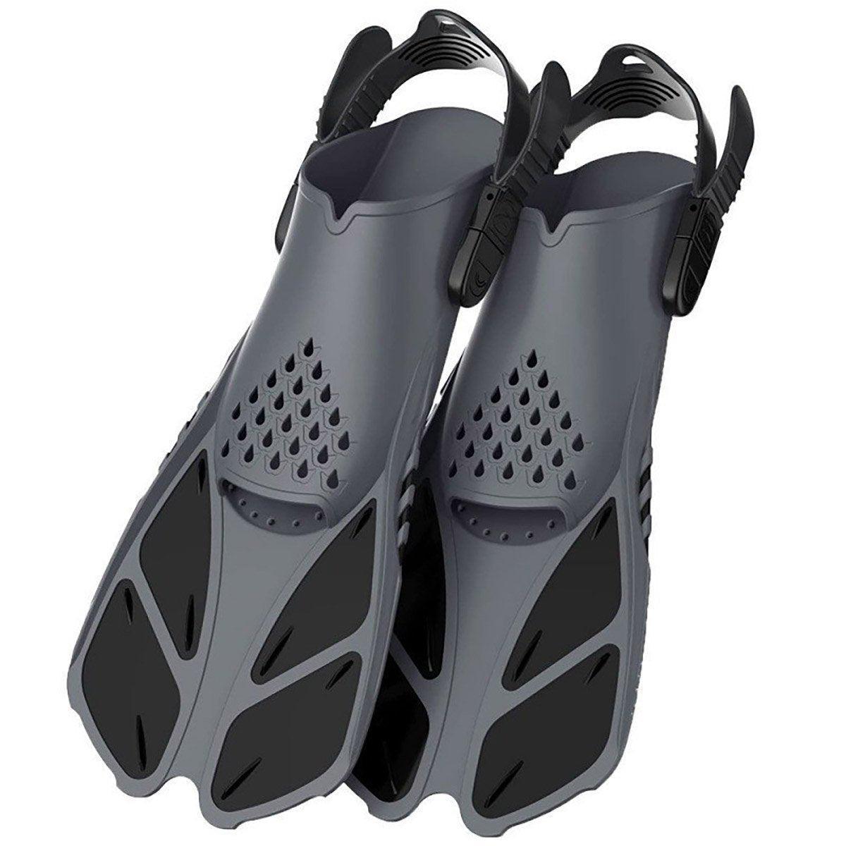 Adjustable Diving Flippers Swim Fins for Snorkeling Freestyle Training Gear - Purple-S/M - SuperSaverAU - view 6