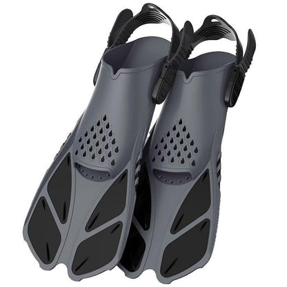 Adjustable Diving Flippers Swim Fins for Snorkeling Freestyle Training Gear - Purple-S/M