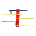 Colorful Multi-Layer Wall Display Rack for Toys and Decor - SuperSaverAU - view 2