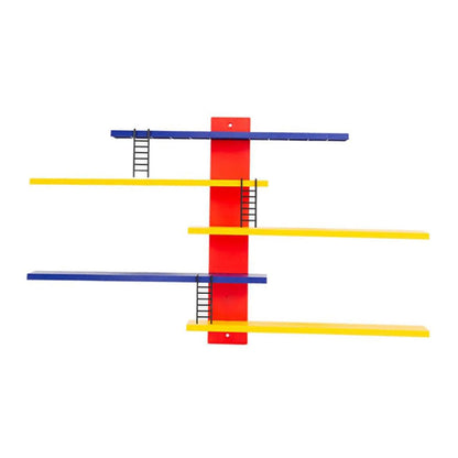 Colorful Multi-Layer Wall Display Rack for Toys and Decor