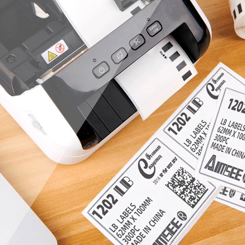 8 Rolls Compatible Brother DK11201 Address Labels - 29x90mm