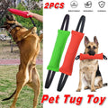 Durable Cloth Bite Stick Teether Dog Training Toy 11.8" - 2 Pack (Red & Green) - SuperSaverAU - view 1