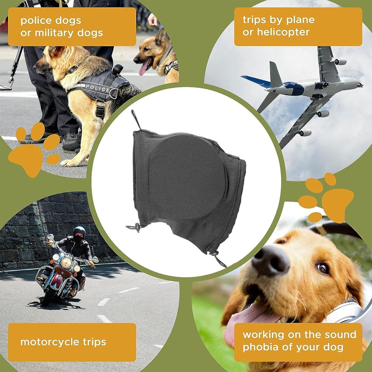 Black Adjustable Dog Ear Muffs - Noise Reducing, Comfortable, XL - SuperSaverAU - view 4